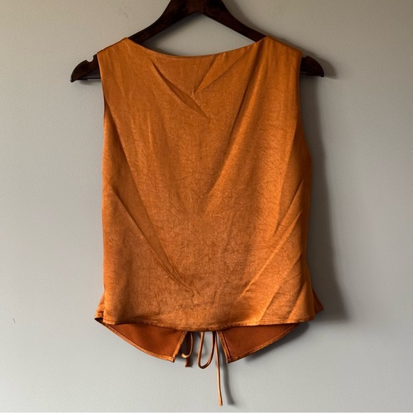 LUCY PARIS GATHERED TOP SIZE XS BRONZE / BURNT ORANGE - Picture 2 of 9